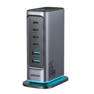 JOYROOM JR-TCM02 65W Gan Multi-port Power Station 4 USB-C and 2 USB-A (EU Plug)