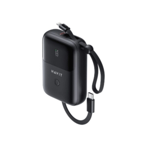HAVIT PB5215 10000mAh Display Power Bank With Usb-C & Lightning Cable
