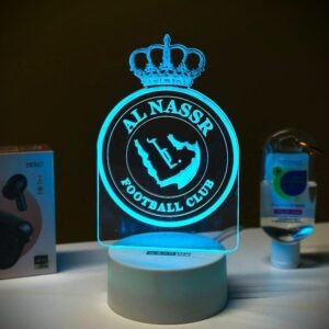 GearUP Acrylic Multicolor Night Lamp (Al-Nassr FC) – WHITE